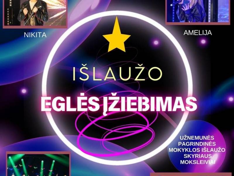 Išlaužo Kalėdų eglės įžiebimo šventė