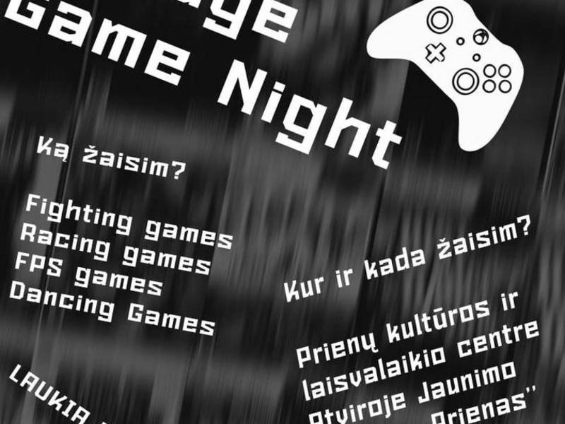 Игровой вечер для молодежи