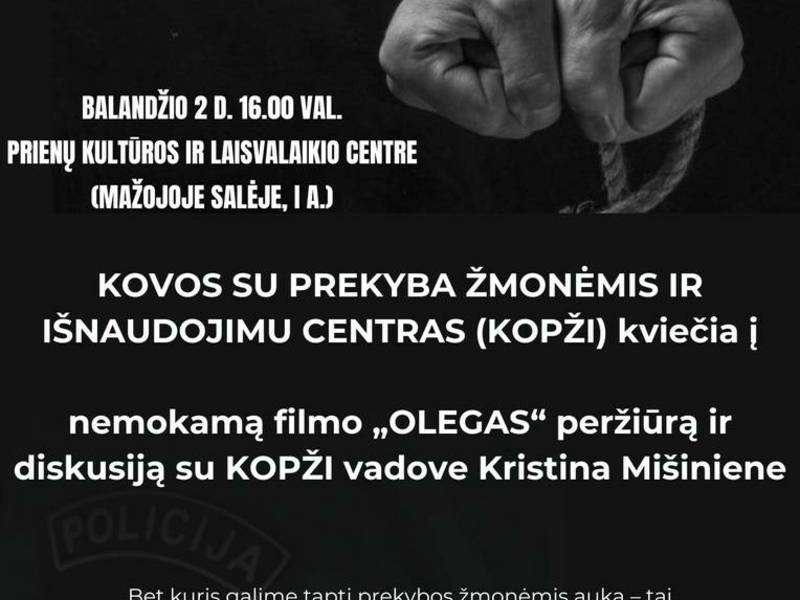 Filmo ,,Olegas” peržiūra ir diskusija