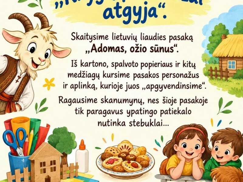 Renginys vaikams „Knygų personažai atgyja“