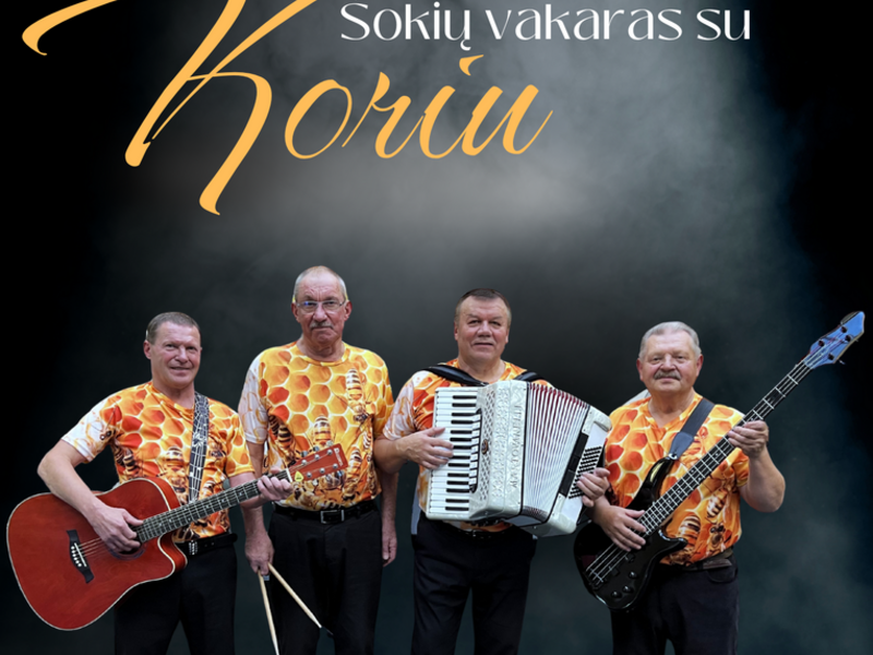 Šokių vakaras su liaudiškos muzikos kapela „Korys“
