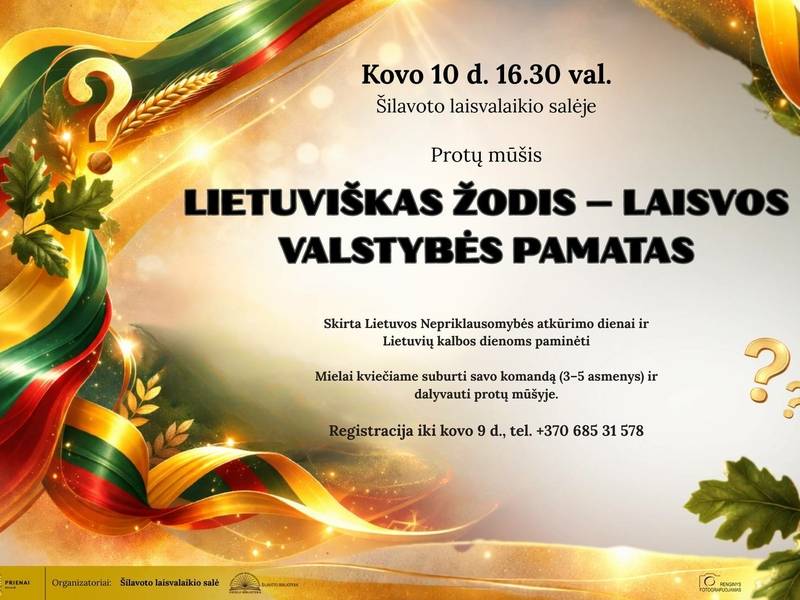 Битва умов «Литовское слово — основа свободного государства»