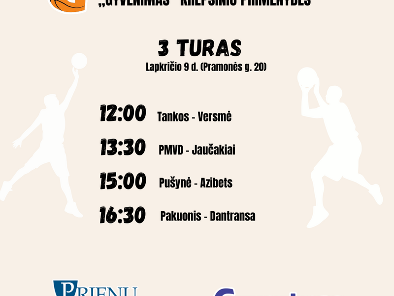 Basketball championship competition of Prienai district municipality and the newspaper "Gyvenimas"
