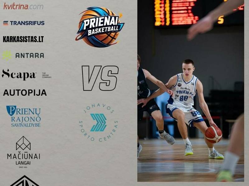 Матч дивизиона B Региональной баскетбольной лиги: Приенай СК-Пауреста – Йонавос Спорто Центрас