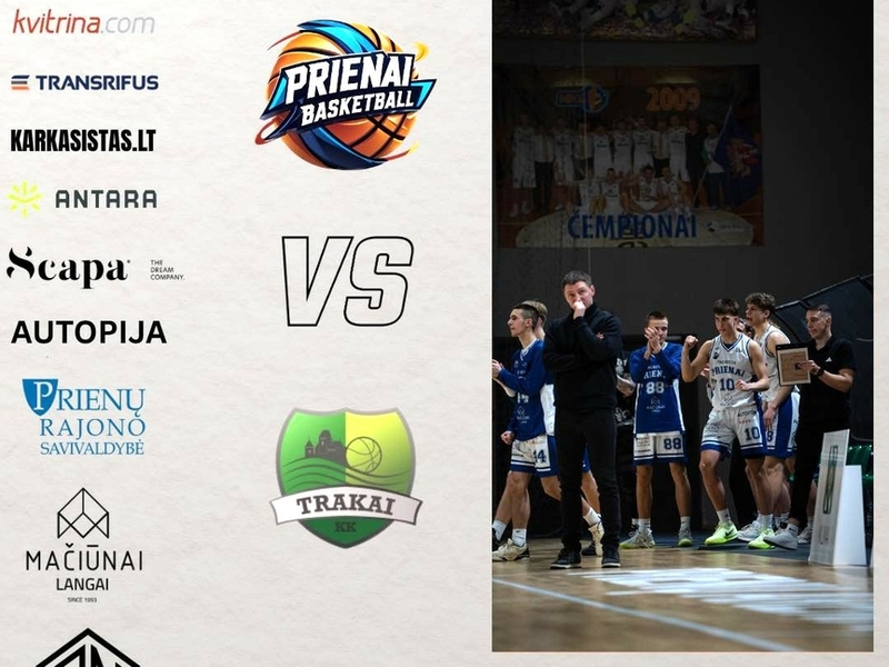 RKL B Division Basketball Match: "Prienu SC-Pauresta" – KK "Trakai-Trakų SC"