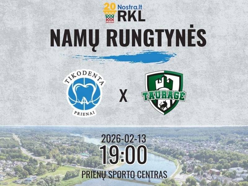 RKL basketball match: Prienai "Tikodenta" - Tauragė "Tauragė"