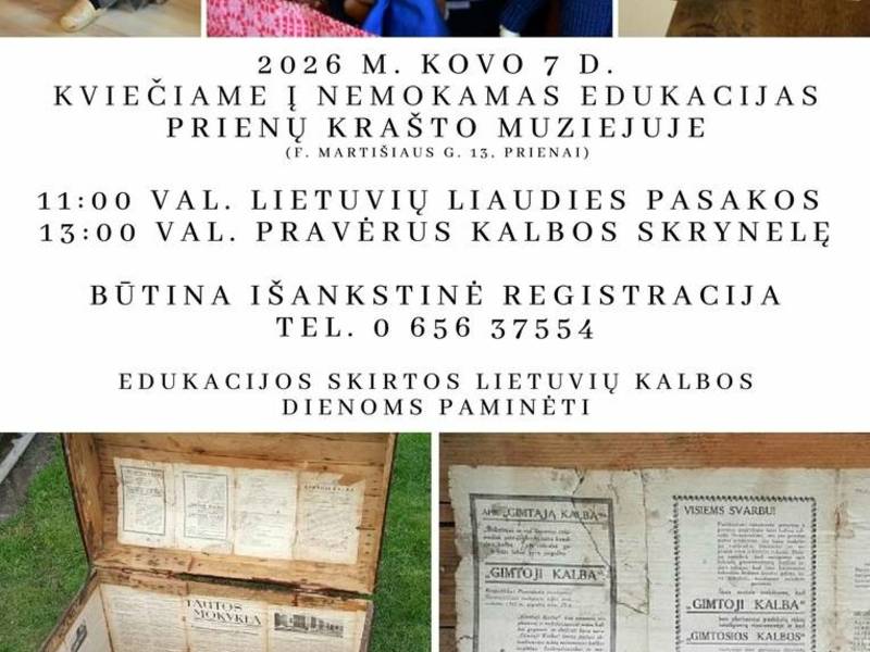 Edukacijos, skirtas Lietuvių kalbos dienoms paminėti