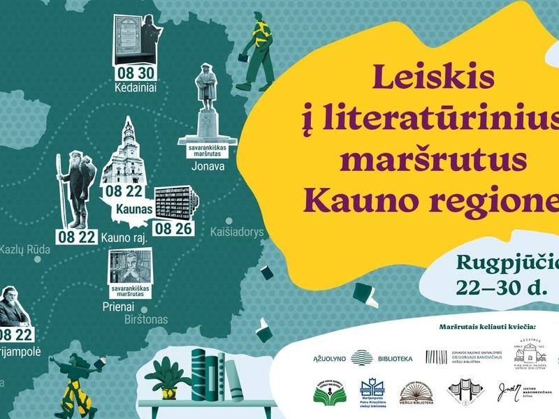 A journey along literary routes created by Kaunas regional libraries