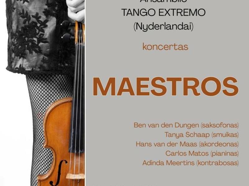 Концерт ансамбля «Tango Extremo» из Нидерландов в «Maestros»