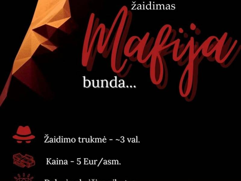 Vaidmenų žaidimas „Mafija bunda…“