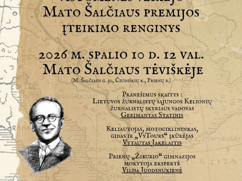 Keliautojo, žurnalisto, visuomenės veikėjo Mato Šalčiaus premijos įteikimo renginys Mato Šalčiaus tėviškėje