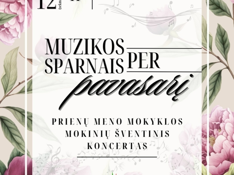 Праздничный концерт учеников художественной школы Приенай «На крыльях музыки сквозь весну».