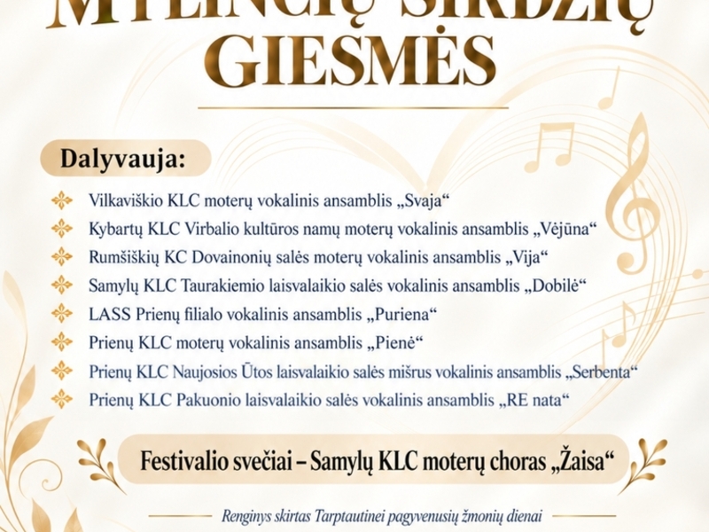Regional Sacred Music Festival "Songs of Loving Hearts"