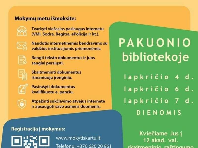 Training for residents "Digital skills: public e-services for everyday life"