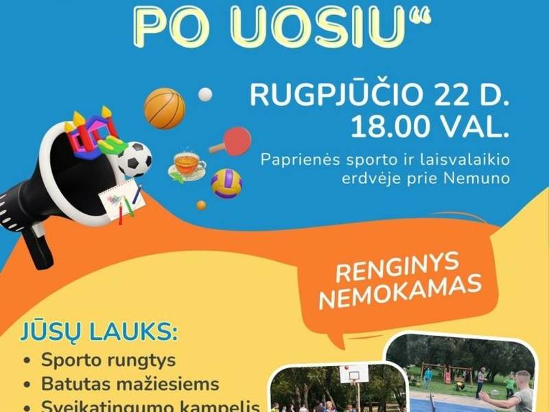 Paprienė Sports and Entertainment Festival "Sit, Brother, Under the Ash Tree"
