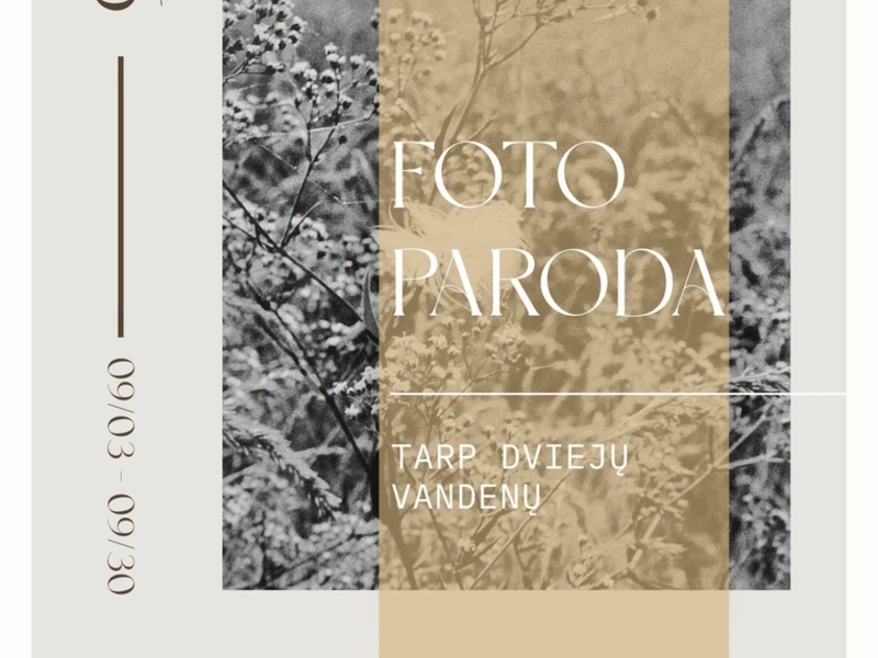 Algimanto Vėjelio fotografijų parodos „Tarp dviejų vandenų“ atidarymas