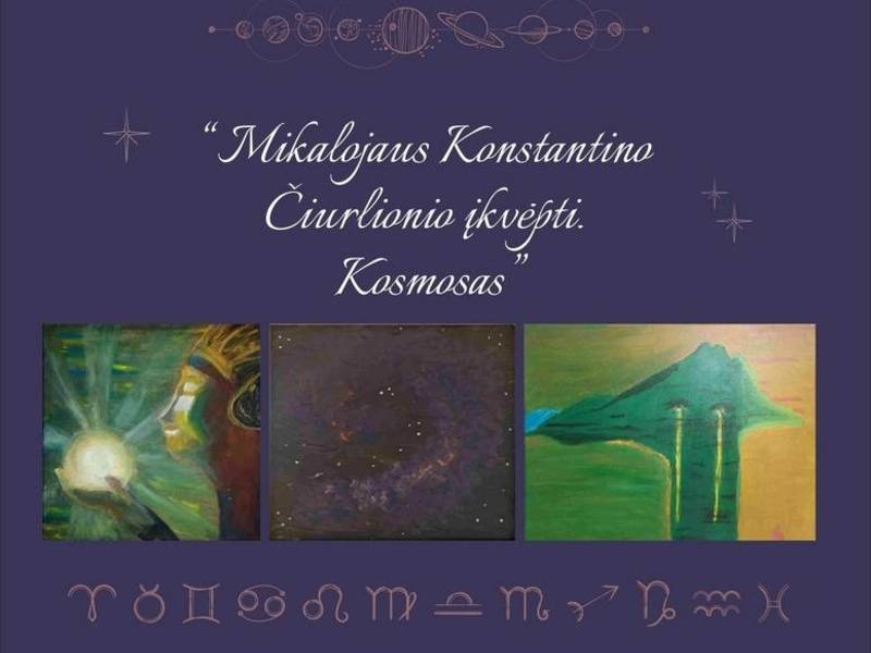 Presentation of the exhibition of paintings by Ignė Sasnauskaitė-Masalskienė and her students "Inspired by Mikalojus Konstantinas Čiurlionis. Cosmos"