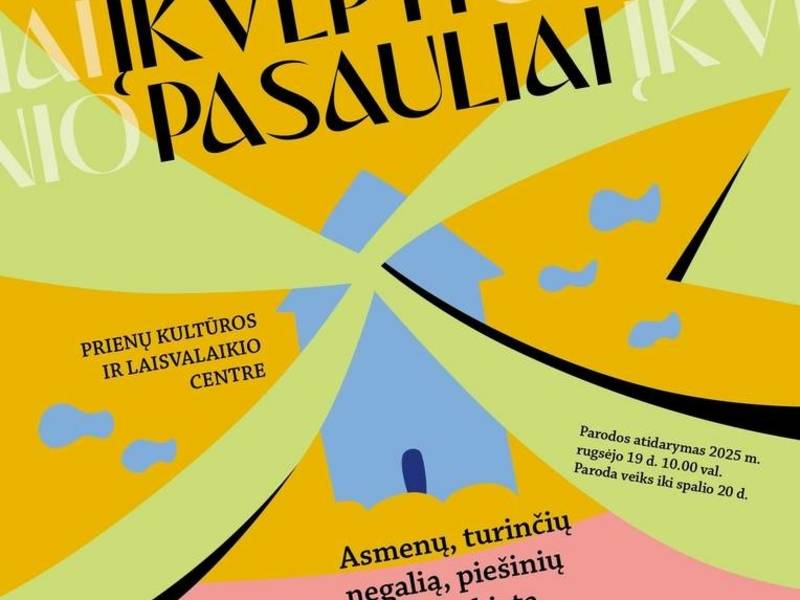Asmenų, turinčių negalią, piešinių parodos „Čiurlionio įkvėpti pasauliai“ atidarymas