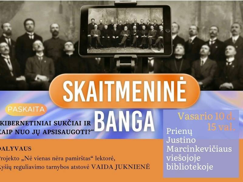 Project "No One is Forgotten" event-lecture "Cyber Scammers and How to Protect Yourself from Them?"