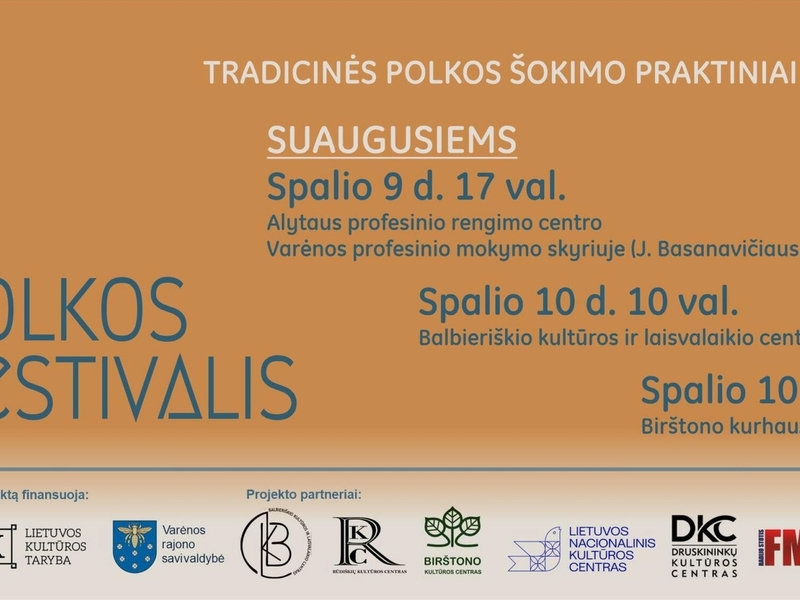 Tradicinės polkos šokimo praktinis seminaras suaugusiems