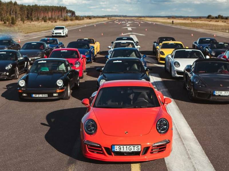 Porsche klubo Lietuva sportiniai automobiliai sezono atidarymas
