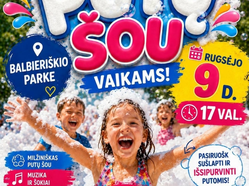 Foam show for children "Stay healthy, summer!"