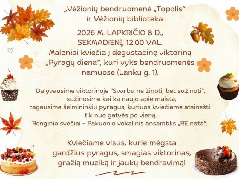 Renginys „Pyragų diena“