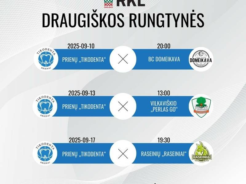 RKL draugiškos krepšinio rungtynės