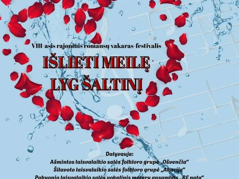VIII Regional Romance Evening-Festival "Spill Love Like a Spring"