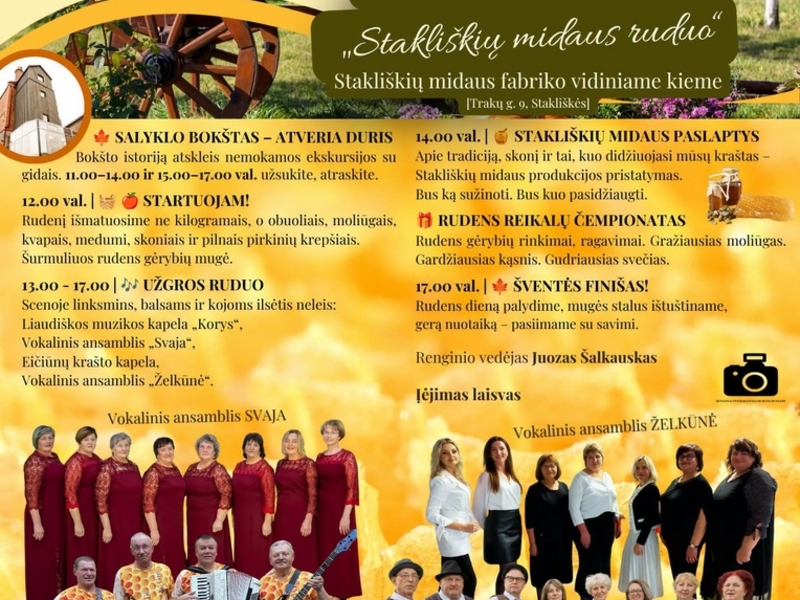 Stakliškiai Autumn Festival "Stakliškiai Mead Autumn"