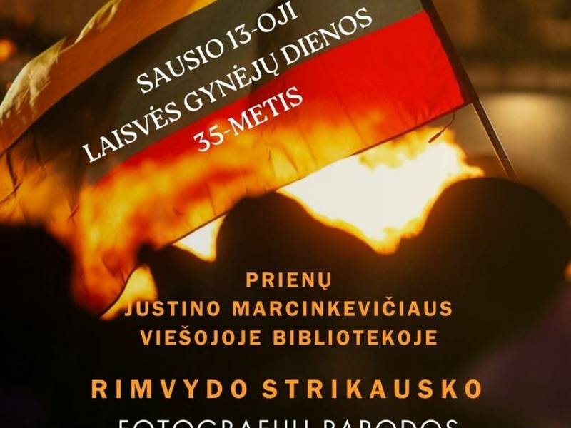 Rimvydo Strikausko fotografijų parodos „Sausio naktis: Laisvės liudijimai“ atidarymas