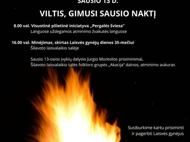 Minėjimas „Viltis, gimusi sausio naktį“, skirtas Laisvės gynėjų dienos 35-osioms metinėms Šilavote