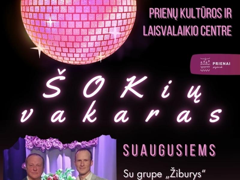Šokių vakaras suaugusiems su grupe „Žiburys“