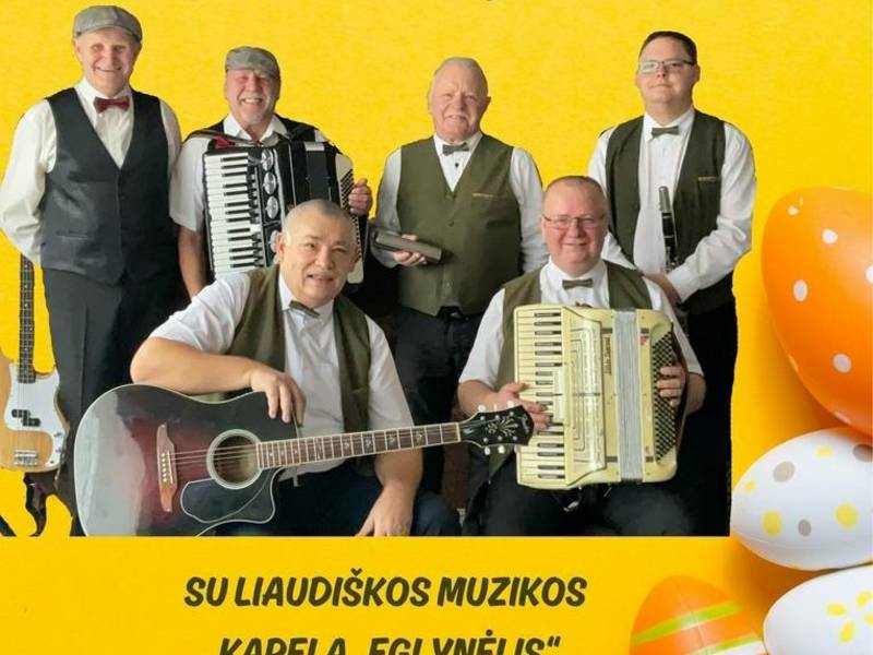 Atvelykio šokių vakaras su liaudiškos muzikos kapela „Eglynėlis“