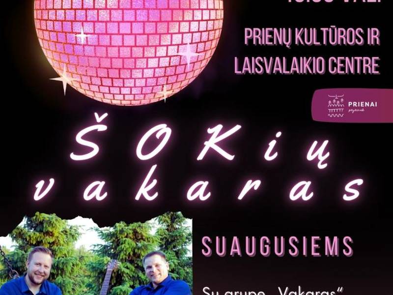 Dance evening for adults with the group "Vakaras"