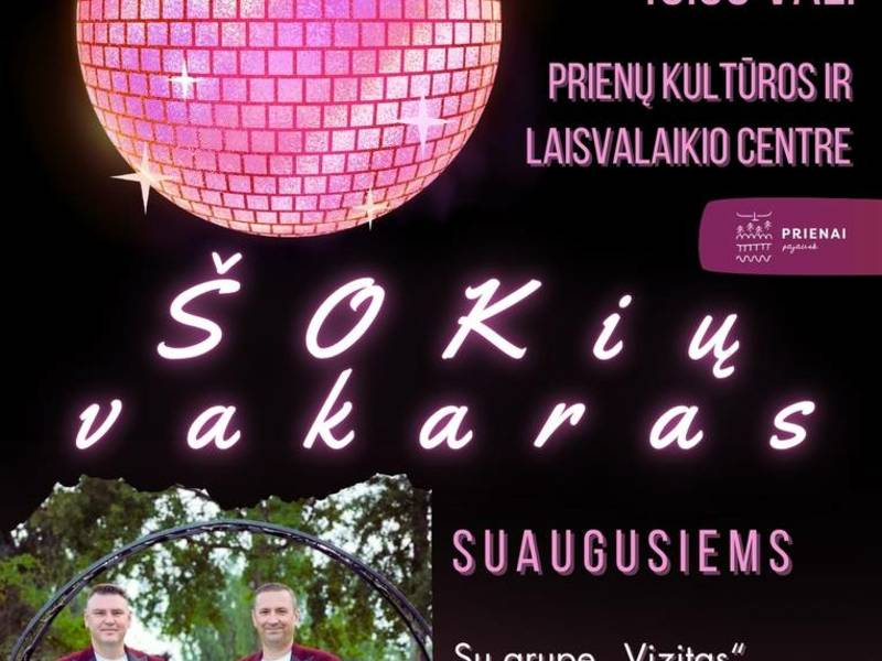 Šokių vakaras suaugusiems su grupe „Vizitas“
