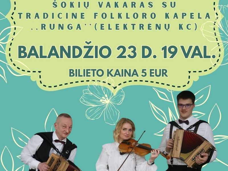 Dance evening with the folklore band "Runga"