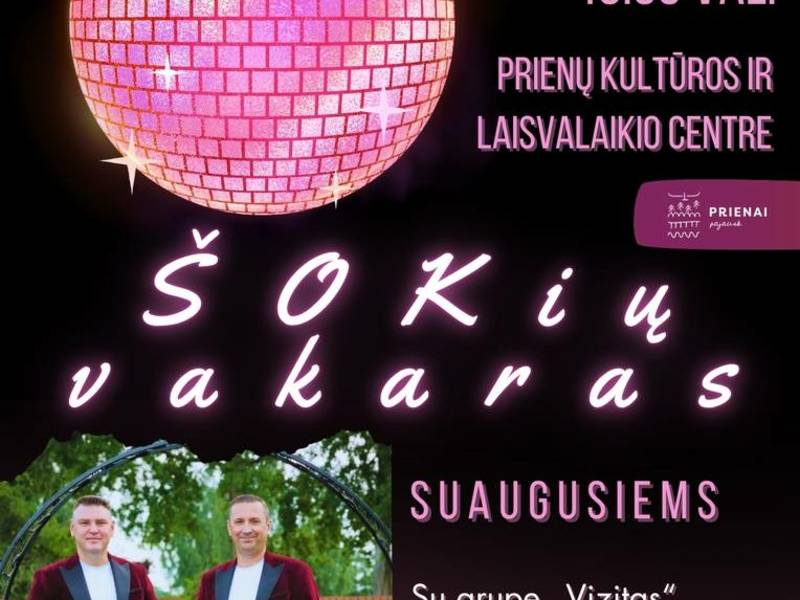 Šokių vakaras suaugusiems su grupe „Vizitas“