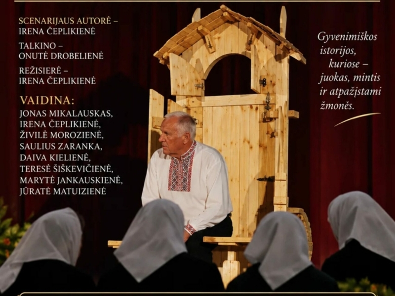 The performance "Not Yet Cheese" by the amateur theater "Giraitė" of the Matuizai Cultural Center