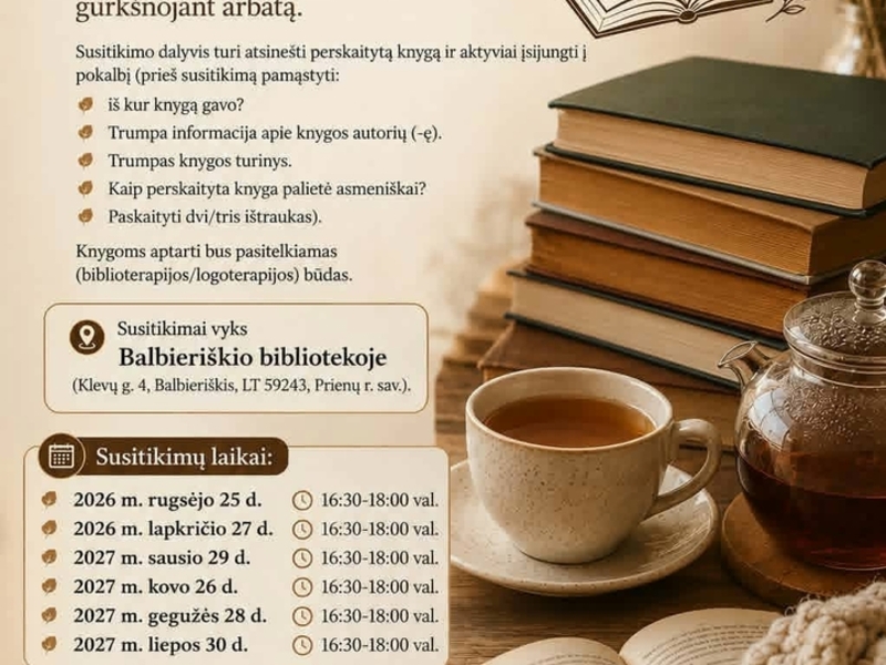 Meeting "With a book and tea..."