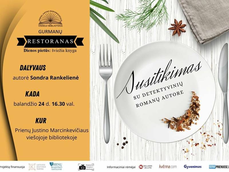 Susitikimas su detektyvinių romanų autore Sondra Rankeliene