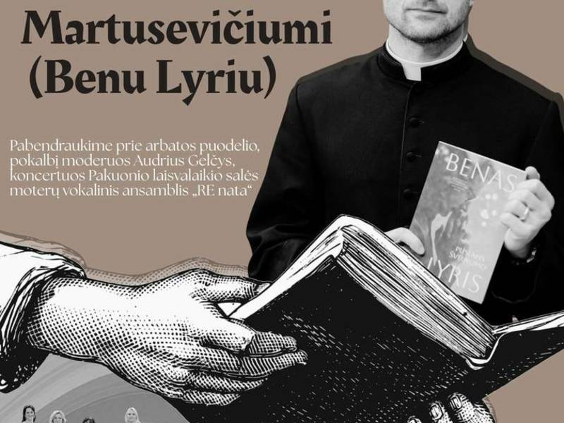 Встреча со священником и писателем Бенасом Аудрюсом Мартусявичюсом (Бен Лирис)