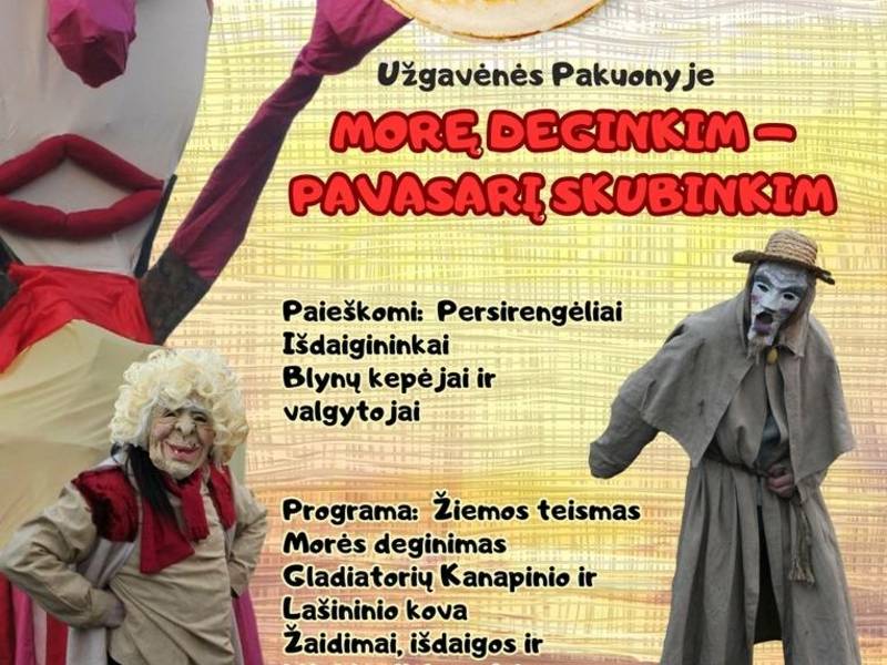 Pakuonis Mardi Gras Festival "Let's Burn the Morė - Let's Hurry Up Spring"