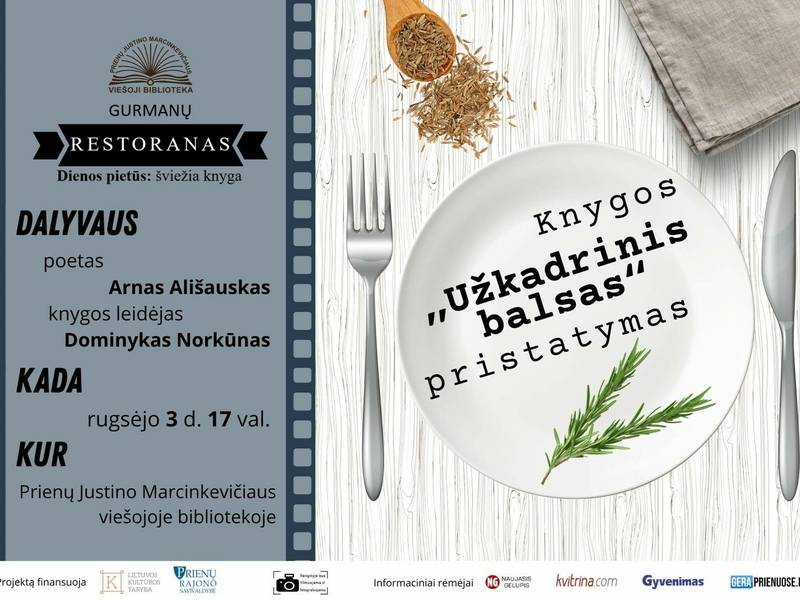 Presentation of the book "The Secret Voice" by poet Arnas Ališauskas