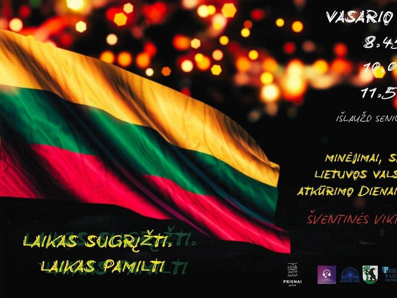 Lietuvos valstybės atkūrimo dienai skirti minėjimai ir šventinė viktorina „Laikas sugrįžti, laikas pamilti“