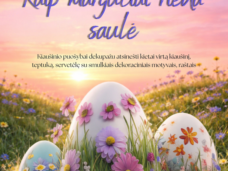 Easter education for the community "Like the sun rolls in the eggs"