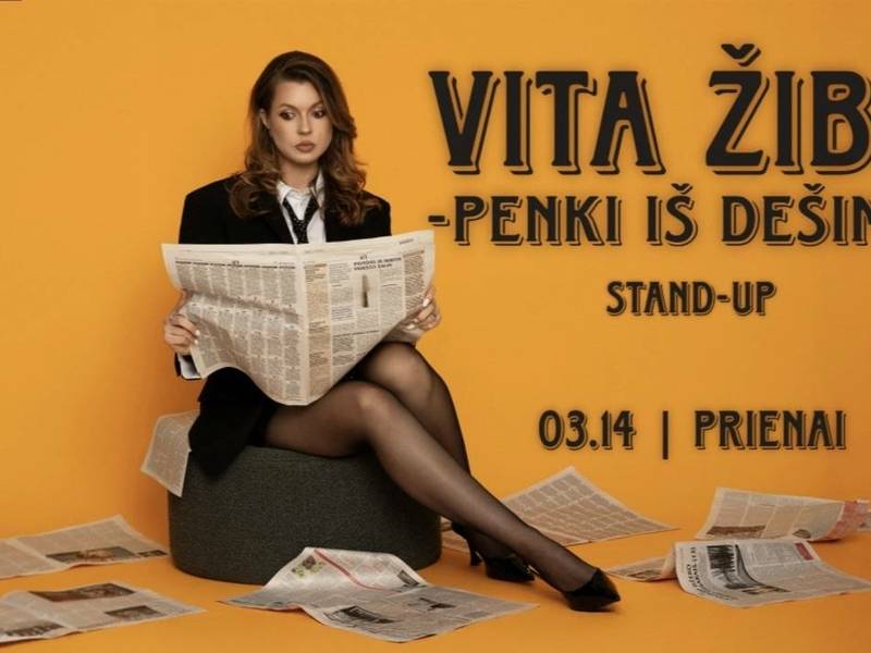 Vita Žiba with the STAND-UP program “5 out of 10”