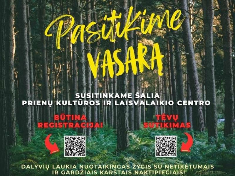 Night youth march in Prienai "Let's Trust in Summer"