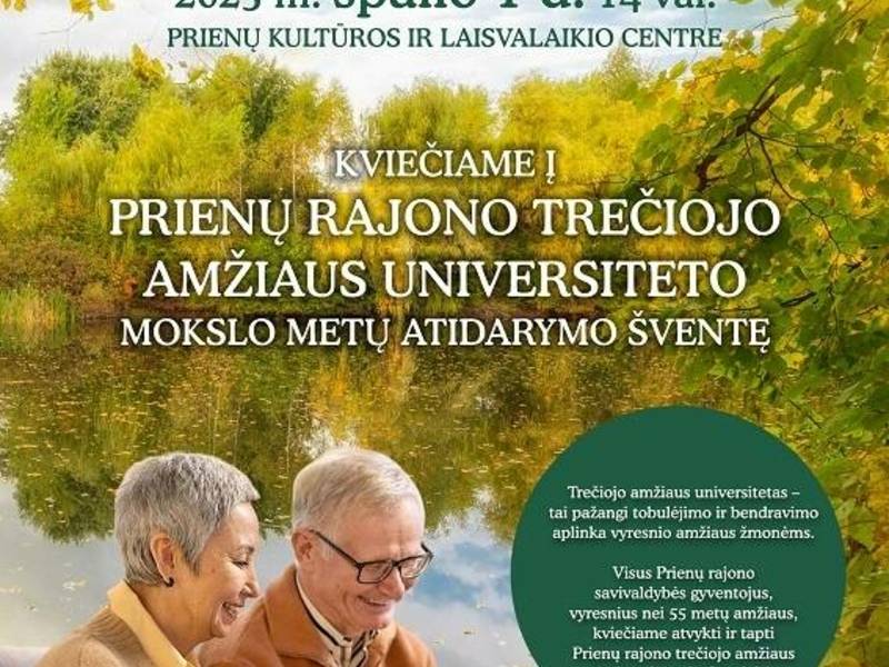 Prienų rajono Trečiojo amžiaus universiteto mokslo metų atidarymo šventė