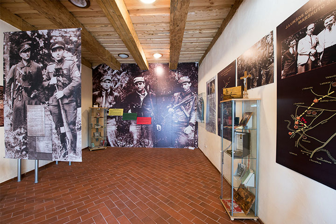 Veiveri Region History Museum. Exposition of the legendary partisan Juozas Lukša-Daumantas